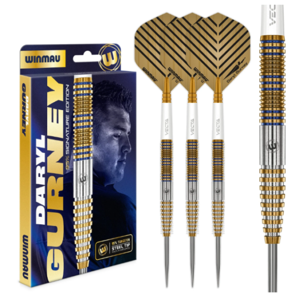 Winmau Daryl Gurney 90% Tungsten Steel Tip Darts